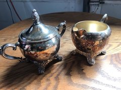 Vintage Silver Cream & Sugar Sets