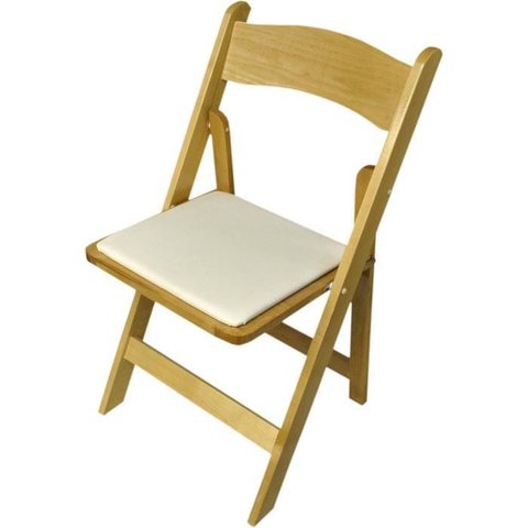 Chair Natural Wood - Weight Limit 275 lbs. each chair individually bagged