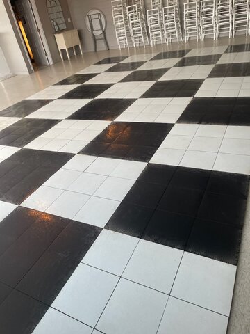 Indoor Dance Floor (Checkered)-18x18