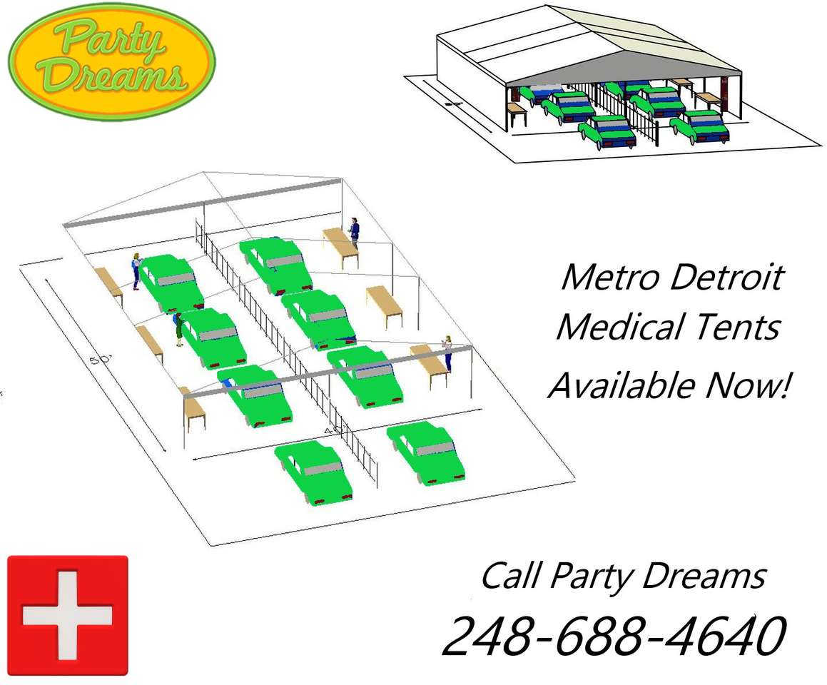 Party tent and canopy rental for metro Detroit.