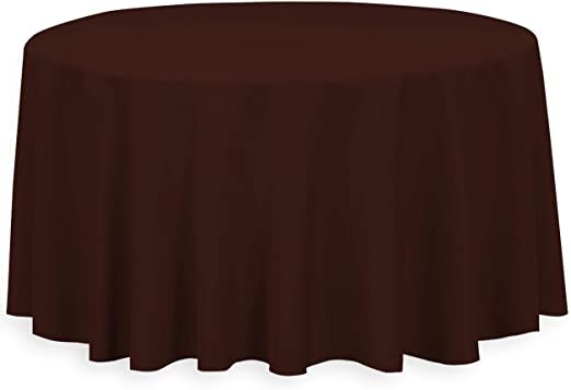 Chocolate 120 Inch Round Table Linen 