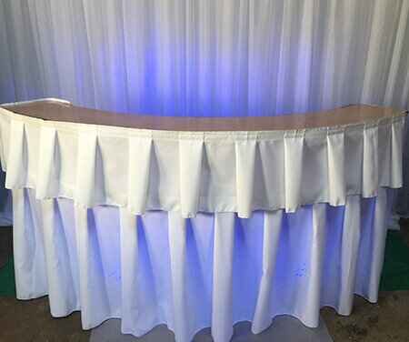 White Curved Bar Package