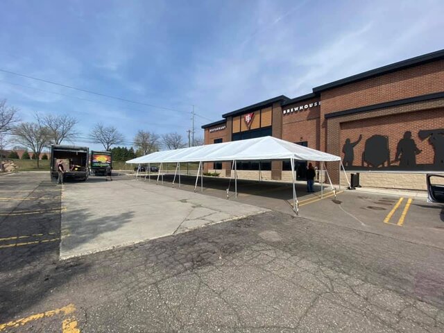 30ft x 105ft Frame Tent