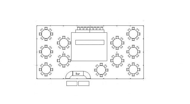 30ft x 60ft Frame Tent Layout