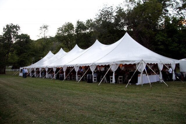 40ft X 120ft (4800 Sq ft) Pole Tent for Grass Only