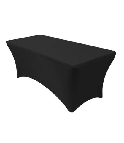 6ft Black Spandex Table Cover