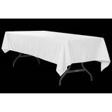White 60 Inch x 120 Inch Rectangle Table Linen
