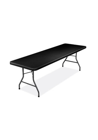 8FT long Black Plastic Table