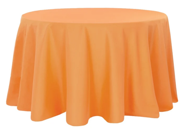 Orange 120 Round Linen