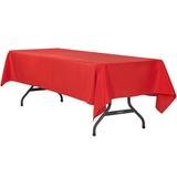 Red 60 Inch x 120 Inch Rectangle Table Linen