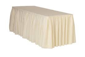 Ivory Skirting 21Ft x 29 Inch (No plastic tables)