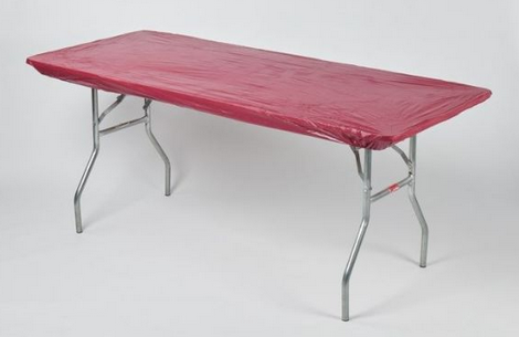 Kwik cover 6FOOT Rectangle table - BURGUNDY