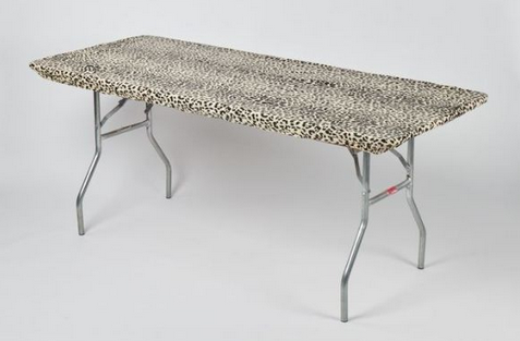 Kwik cover 8FOOT Rectangle table - LEOPARD
