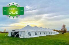 40Ft x 100Ft (4000 Sq ft) Pole Tent for Grass Only