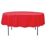 Red 90 Inch Round Table Linen