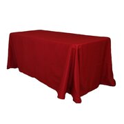 Apple Red 90 Inch x 132 Inch Rectangle Table Linen