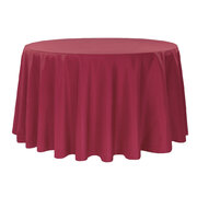 Apple Red 108 Inch Round Table Linen