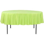 Lime Green 90 inch round table linen
