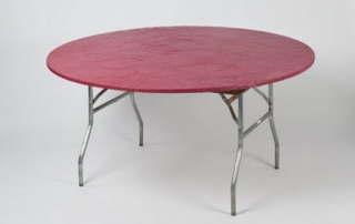 Kwik cover 60inch round table - BURGUNDY