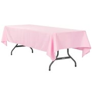 Light Pink 60 Inch x 120 Inch Rectangle Table Linen
