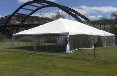 30ft x 30ft Frame Tent Max Guests 72