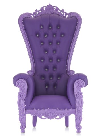 Lavender single throne chair 