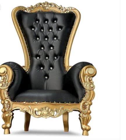 Black & gold Single Throne 