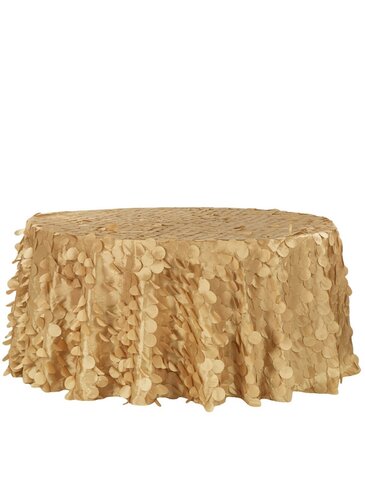 Gold petals tablecloths 