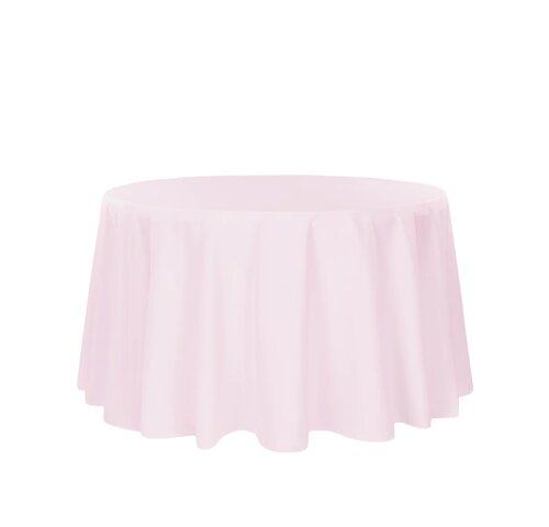 Round Pastel pink tablecloths 