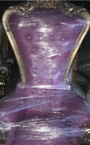 Purple & gold single throne 