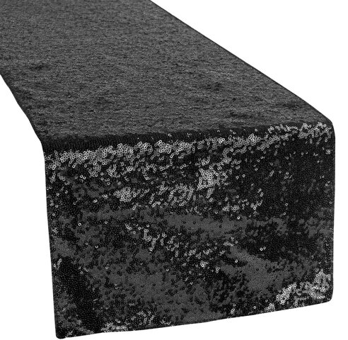 Black Glitz Table Runner