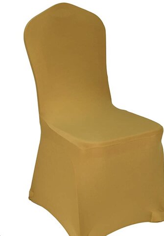 Gold spandex chair covers 