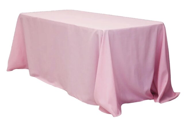 Pastel Pink Rectangle Tablecloth