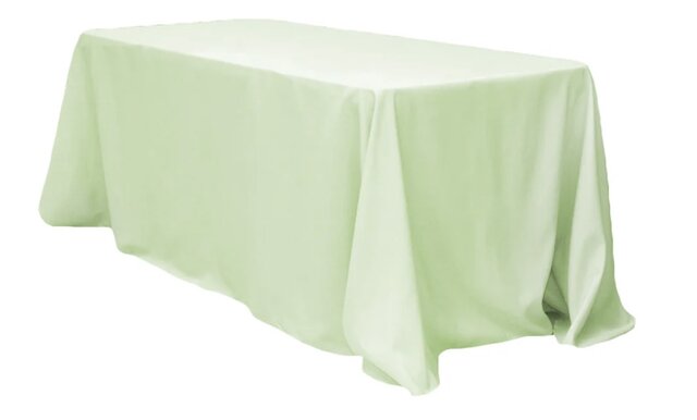 Sage Green Rectangle Polyester Tablecloth