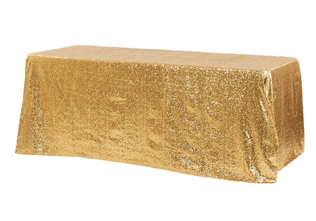 Gold Glitz Rectangle Tablecloth