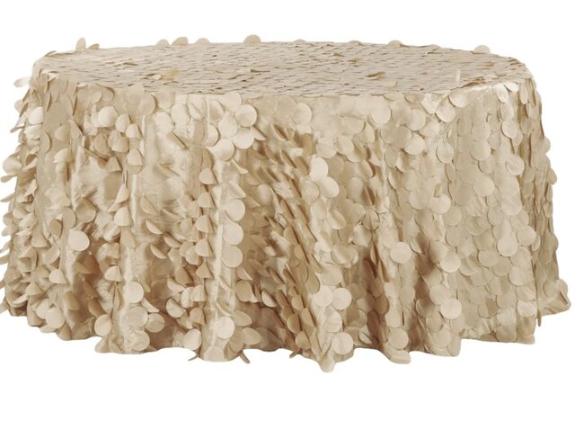 Champagne Petal Tablecloths 