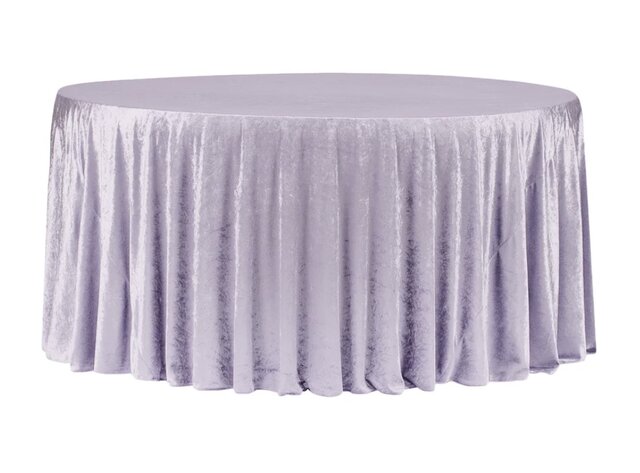 Lavender Velvet Round Tablecloth 