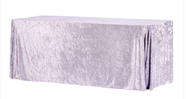 Lavender Velvet Rectangle Tablecloths 