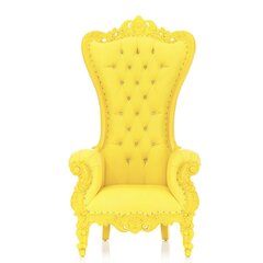 Yellow single Throne  Chair 