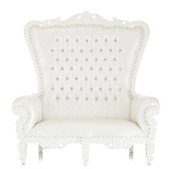 White Loveseat 