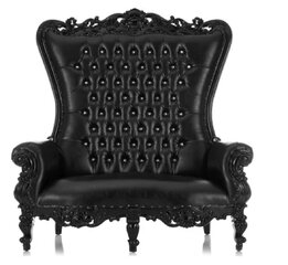 Black loveseat 