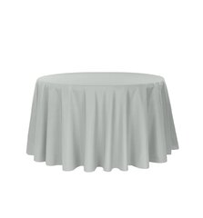 Gray round poleyester tablecloths