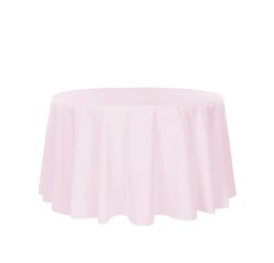 Round Pastel pink tablecloths 