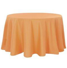 Orange round polyester tablecloths