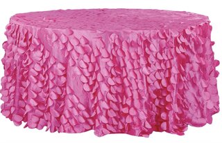 Fuchsia round pedal tablecloths 