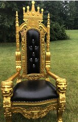 Black & gold King throne 