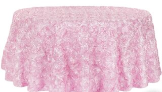 Pink Rosette Tablecloths