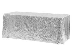 Silver Glitz Rectangle Tablecloth