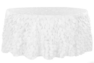 White Petal Tablecloths 