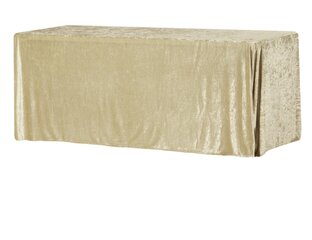 Champagne Velvet Rectangle Tablecloths 